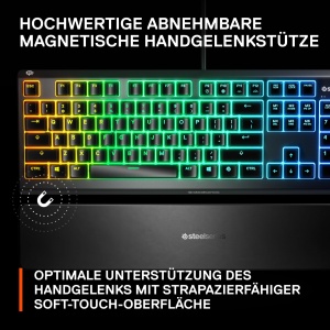Tastatura Gaming SteelSeries Apex 3 - RGB 10-Zona, Switch-uri Silentioase, IP32 - Img 7