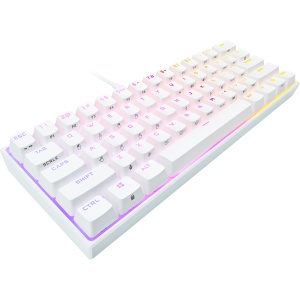 Tastatura mecanica Corsair K65 RGB MINI, 60, CHERRY MX SPEED, alba