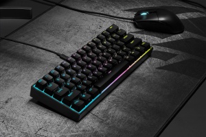 Tastatura mecanica de gaming Corsair K65 RGB Mini, 60, Cherry MX Red, Negru - Img 4