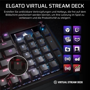 Tastatura mecanica de gaming Corsair Vanguard 96, neagra, cu LCD si 24 G-taste - Img 8