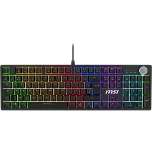 Tastatura mecanica MSI Forge GK320 cu switch-uri rosii, RGB, Hot-Swappable