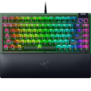 Tastatura mecanica Razer BlackWidow V4 75 Phantom Green - Hot-Swap, RGB, Orange Tactile