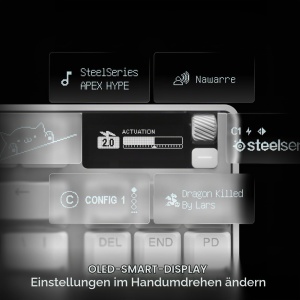 Tastatura mecanica SteelSeries Apex Pro TKL Gen 3, Alba, OmniPoint 3.0, RGB - Img 4