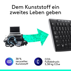 Tastatura wireless Logitech K270, standard, 2.4 GHz, spritzwasserfest - Img 5