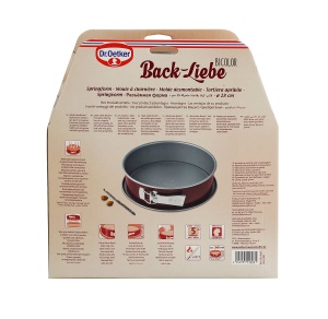 Tava cu perete detasabil Dr. Oetker Back-Liebe Bicolor 28 cm, antiaderenta, rosie - Img 4
