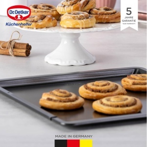 Tava de copt Dr. Oetker Classic extensibila 37-52 cm, antiaderenta, otel, made in Germany - Img 2
