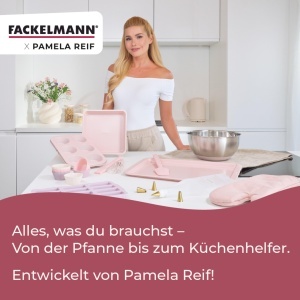 Tava de copt Fackelmann x Pamela Reif, 43 x 28 cm, Pastel Rosa, Antiaderenta - Img 8