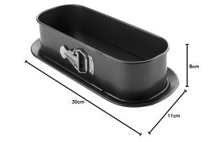 Tava de copt Ibili 827130, 30 cm, neagra, cu fund detasabil - Img 2