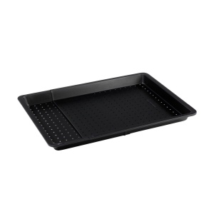 Tava de copt perforata metalica Zenker - extensibila pentru baghete, prajituri si pizza perfecte, 52-37x33 cm, tava extensibila, perforata