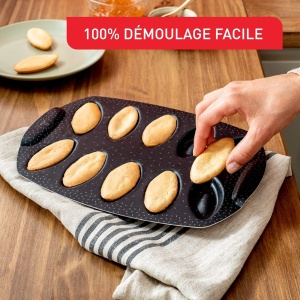 Tava de copt Tefal PerfectBake J5734202, 10 forme, antiaderenta, aluminiu reciclat - Img 4
