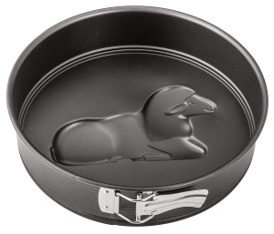 Tava de copt Zenker 26 cm cu 2 funduri decorative, neagra, antiaderenta - Img 3