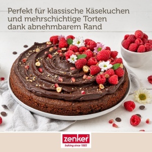 Tava de copt Zenker cu fund plat, 28 cm, otel, antiaderenta, neagra - Img 8