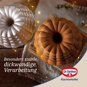 Tava Gugelhupf Floral Dr. Oetker 24,5 cm, 2400 ml, Antiaderenta - Img 6