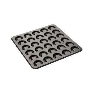 Tava pentru Biscuiti Zenker 30er Vanillekipferl, Negru, Antiadherenta