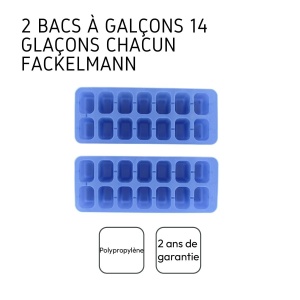 Tava pentru gheata Fackelmann 04212, 2 bucati, 14 cuburi, albastra - Img 4