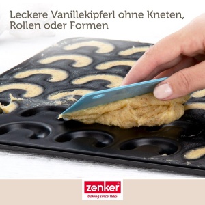 Tava pentru Kipferl Zenker, 42 forme, antiaderenta, 42 x 32 cm - Img 5