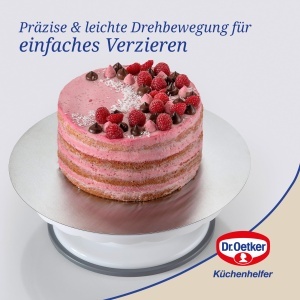 Tava rotativa Dr Oetker O 275 cm pentru decorarea torturilor albgri - Img 5