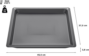 Tava universala NEFF Z11AU15A0, 38 x 45.5 x 37.5 cm, antiaderenta, otel emailat - Img 3