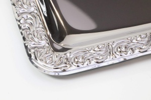 Tavita din inox APS 382 Schoner Essen - 42x31 cm, cu margine decorativa - Img 9