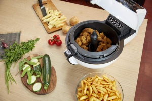 Tefal Actifry Genius Snaking FZ761015 Friteuza fara ulei, 1,2 kg, cu 9 programe automate si accesorii pentru gustari, touchpad intuitiv si carte de retete, se poate folosi de vase, negru - Img 7