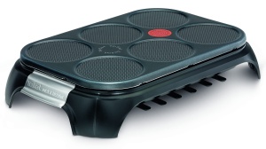 Tefal Crep Party Otel inoxidabil si design PY558813 - Clatite din otel inoxidabil si acoperire antiaderenta cu capacitate pentru 6 clatite, clatite sau clatite - Img 1