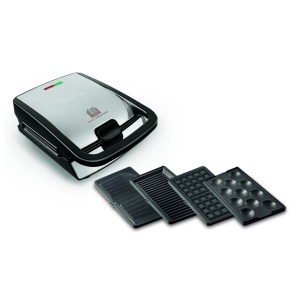 Tefal Snack Collection SW854D Aparat multifunctional 700W NegruInox