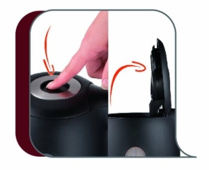 Tefal Snow KO3308, plastic, 1.7 litri, Negru - Img 3