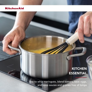 Tel din silicon KitchenAid Classic rezistent la temperaturi de pana la 232degC maner ergonomic culoare migdala - Img 5