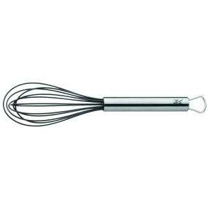 Tel WMF Profi Plus cu fire de silicon 20 cm, otel inoxidabil Cromargan mat, silicon, tel, tel, poate fi spalat in masina de spalat vase, rezistent la caldura pana la 200degC
