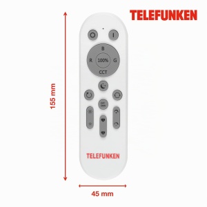 Telecomanda Telefunken RGBCCT, cu suport, baterii incluse, alba - Img 5