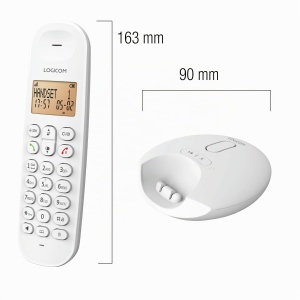 Telefon DECT Logicom Iloa 155T cu Anrufbeantworter, 300 m, Alb - Img 6