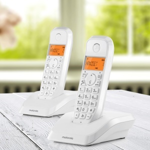 Telefon fara fir Motorola S1202 Alb functie blocare apeluri mod Nu deranja - Img 5