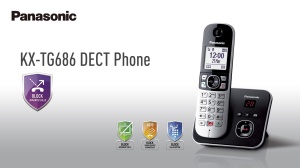 Telefon fara fir Panasonic KX-TG6862GB Negru-Argintiu cu 2 Mobiluri si Robot Telefonic - Img 5