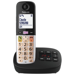 Telefon fara fir Panasonic KX-TGU432EXB, 2 receptoare, ecran LCD, functie de apeluri favorite, negru-argintiu - Img 4