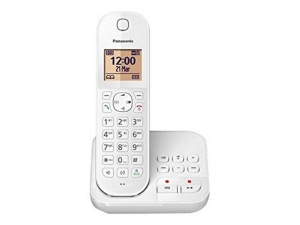 Telefon fix DECT Panasonic KX-TGC420FRW, alb, design robust si durabil