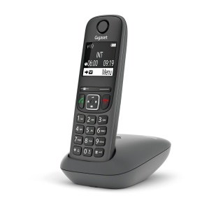 Telefon fix Gigaset A695 cu display mare, functie hands-free, culoare gri