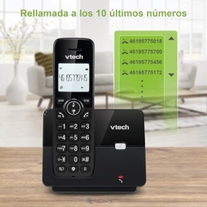 Telefon fix wireless VTech CS2001, ecran iluminat, functie blocare apeluri, negru - Img 10