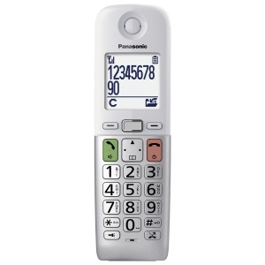 Telefon Panasonic KX-TGUA40EXW Mobil Suplimentar Alb-Argintiu Display LCD Volum Extra Ridicat - Img 4