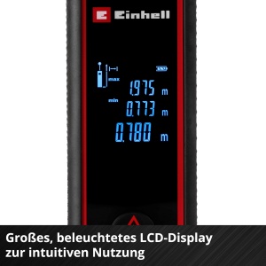 Telemetru laser Einhell TC-LD 40 R 40 m masurare distanta arii si volume - Img 6