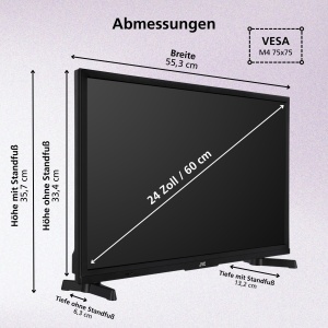 Televizor Smart JVC LT-24VRH3555 24 inch HD Ready Alexa HDR - Img 3