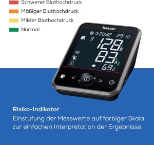 Tensiometru Beurer BM 64 pentru brat, detectarea fibrilatiei atriale (AFib) pentru prevenirea accidentului vascular cerebral, conexiune la aplicatie, indicator de repaus patentat, manseta pentru brate de la 22-42 cm, dispozitiv medical - Img 3