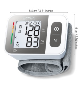 Tensiometru de incheietura Sanitas SBC 15, complet automat, functie de avertizare, 2 x 60 memorii - Img 5