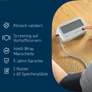 Tensiometru digital OMRON X3 Comfort AFib cu manseta Intelli Wrap si detectie fibrilatie atriala - Img 5