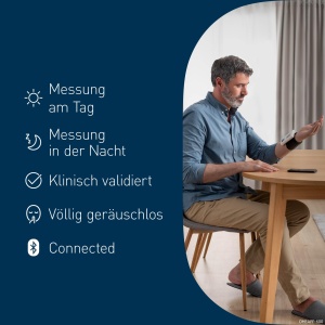 Tensiometru OMRON NightView la incheietura mainii, masurare validata clinic, silentioasa si convenabila, cu functie de masurare automata pe timp de noapte (dupa 4 ore, la 2 si 4 dimineata), aplicatie gratuita pentru smartphone - Img 8