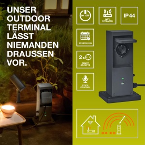 Terminal exterior OSRAM SMART cu WiFi, 2 prize, IP44, 3680W - Img 2