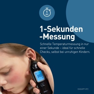 Termometru digital OMRON Gentle Temp 533 Negru Masurare rapida 1 secunda - Img 4