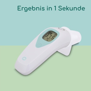 Termometru digital pentru ureche Bebeconfort, masurare rapida 1 secunda, ecran LCD, alb - Img 3