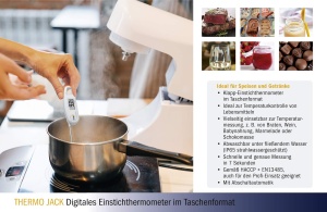 Termometru digital TFA Dostmann Thermo Jack, alb, abwaschbar - Img 6