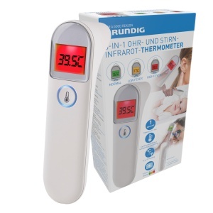Termometru Infrarosu Grundig MDI231 - Fara Contact, Rapid, Cu Display Colorat