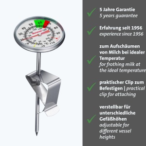 Termometru pentru lapte Westmark cu clip, inox, usor de utilizat - Img 2